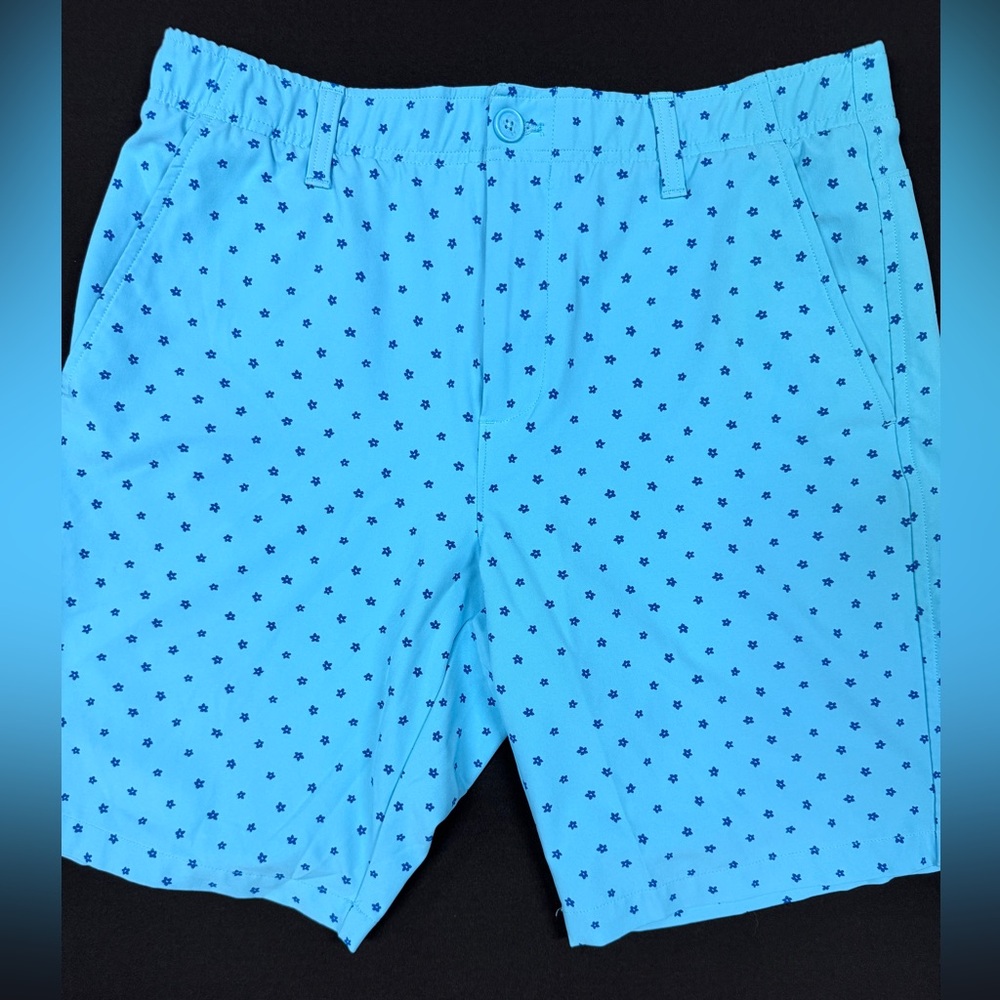 Under Armour Light Blue Flower Pattern Men's Athletic Shorts